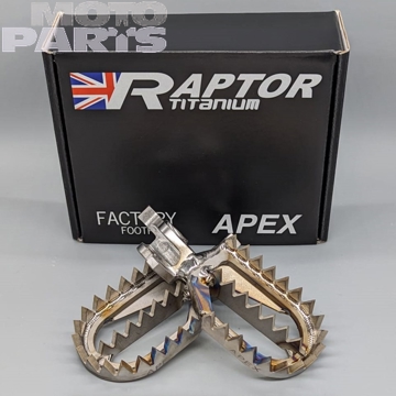 Фото Подножки титановые RAPTOR Apex(стандартные), KXF250 06-25, KXF450 07-25, CRF(X)125-450 02-25 (OEM)