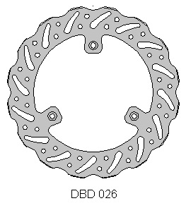 Фото Передний тормозной диск DELTA, D220мм, RM85 05-, YZ85 02-25